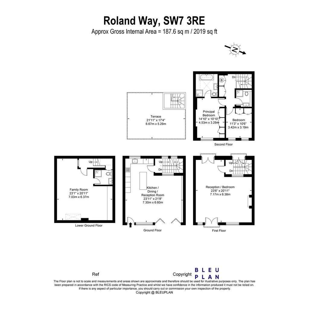 3 bedroom mews house to rent - floorplan