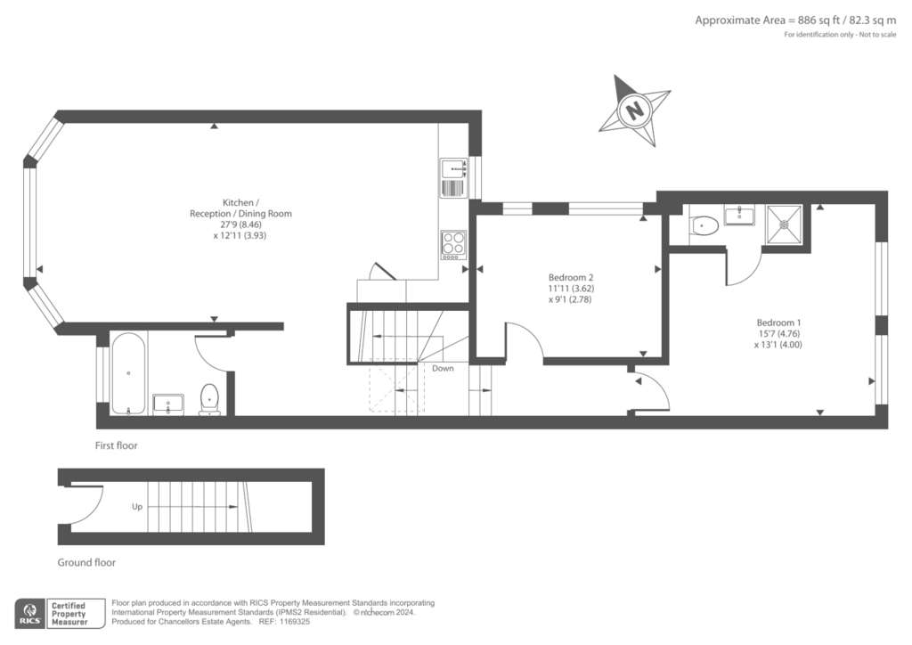 2 bedroom flat for sale - floorplan