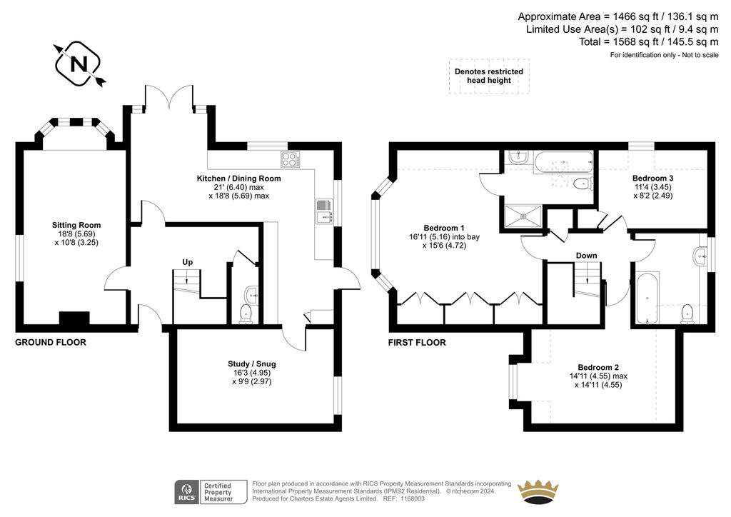 3 bedroom detached house for sale - floorplan