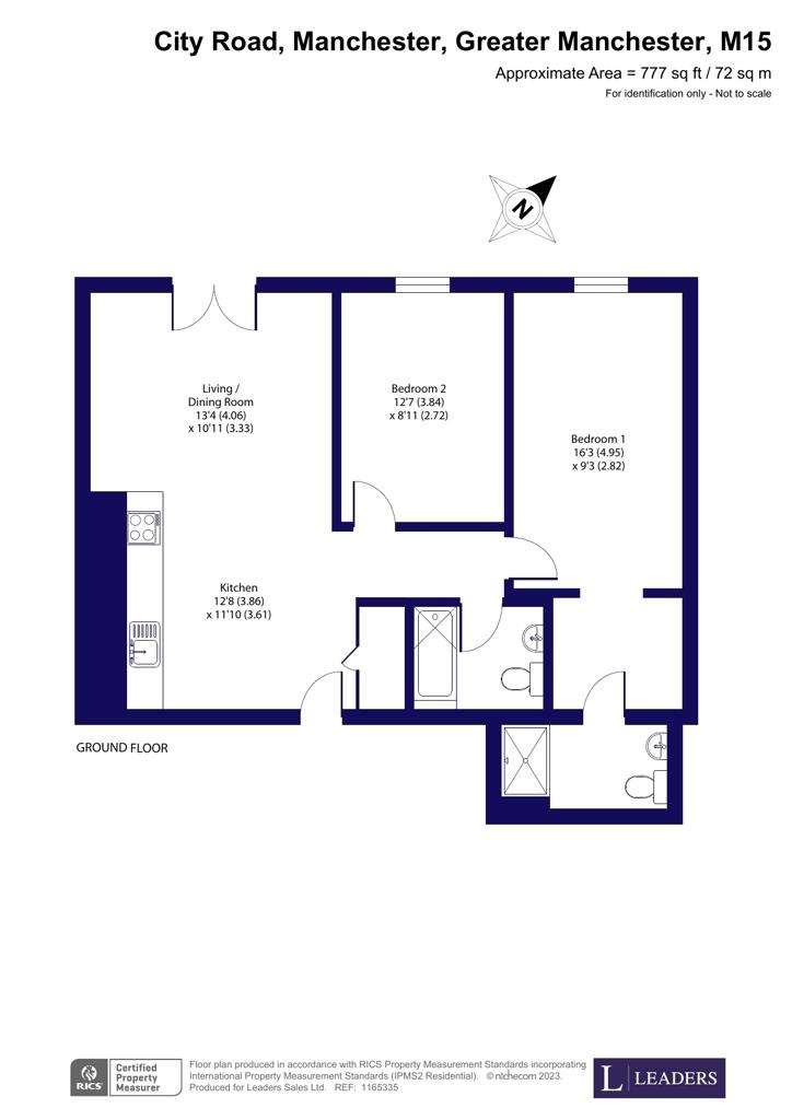 2 bedroom flat for sale - floorplan