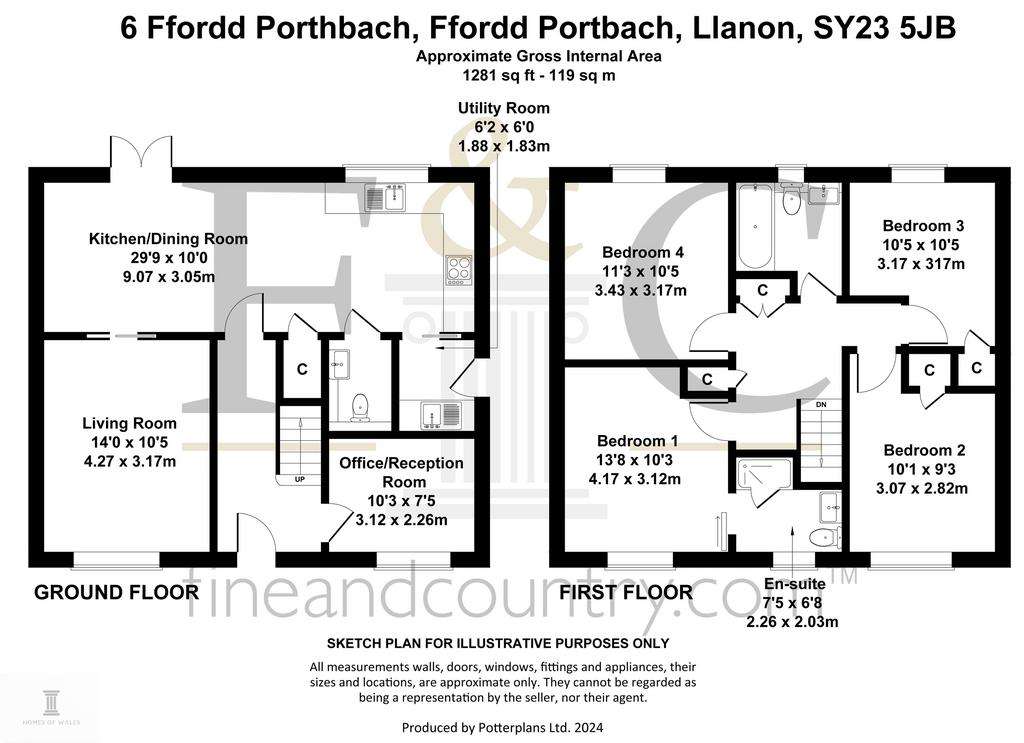 4 bedroom detached house for sale - floorplan