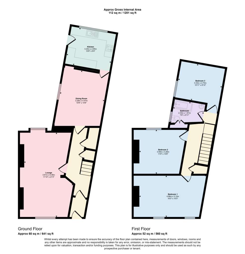 3 bedroom semi-detached house for sale - floorplan