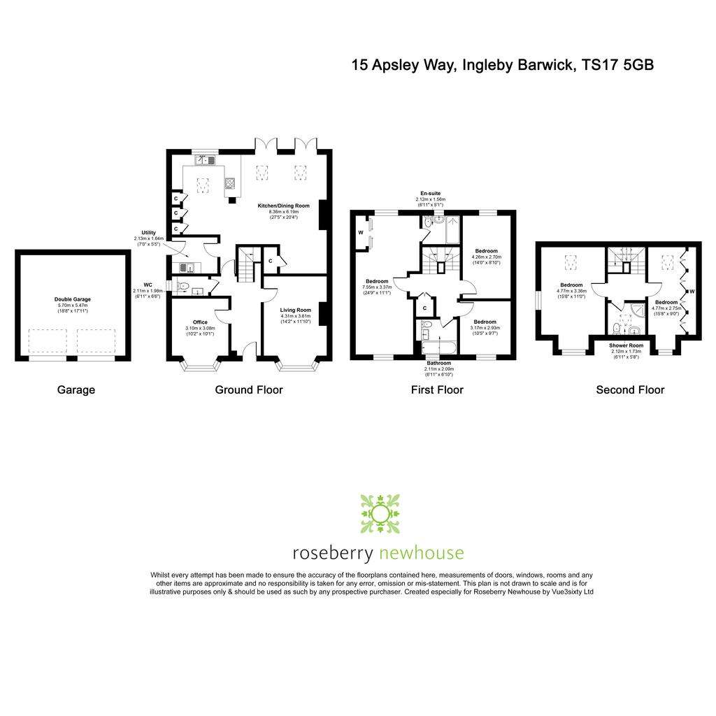 5 bedroom detached house for sale - floorplan