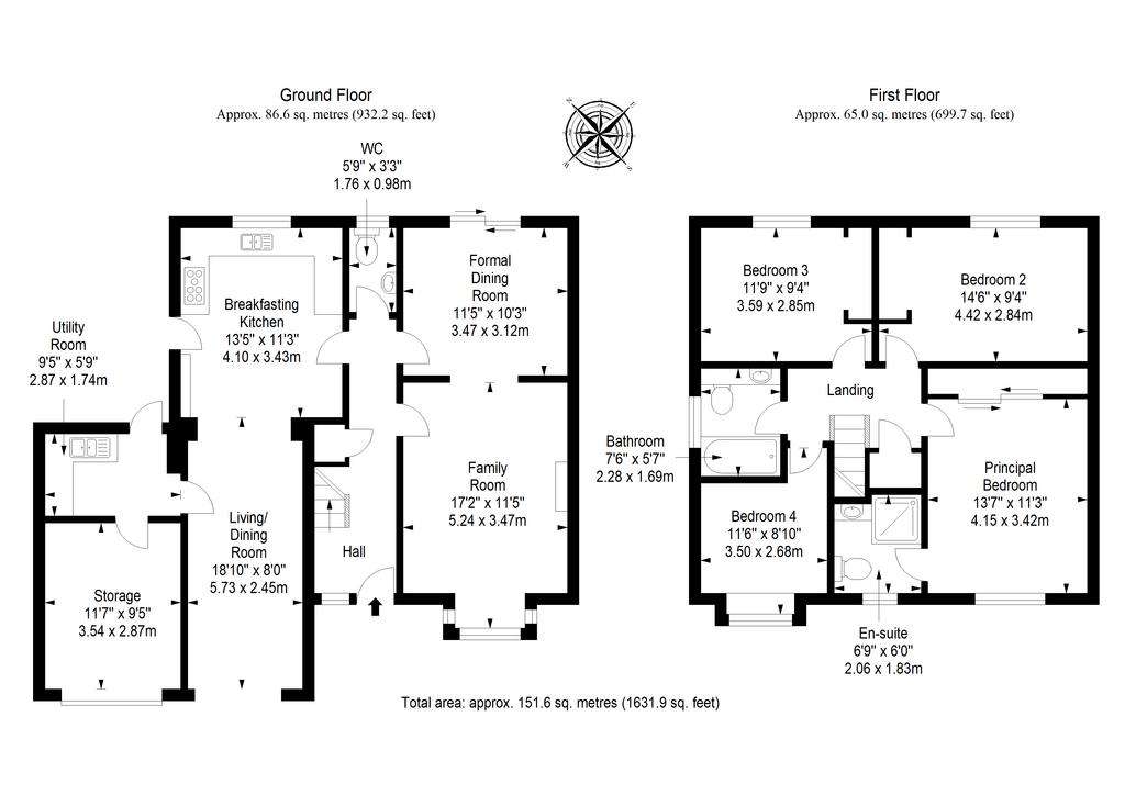 4 bedroom detached house for sale - floorplan