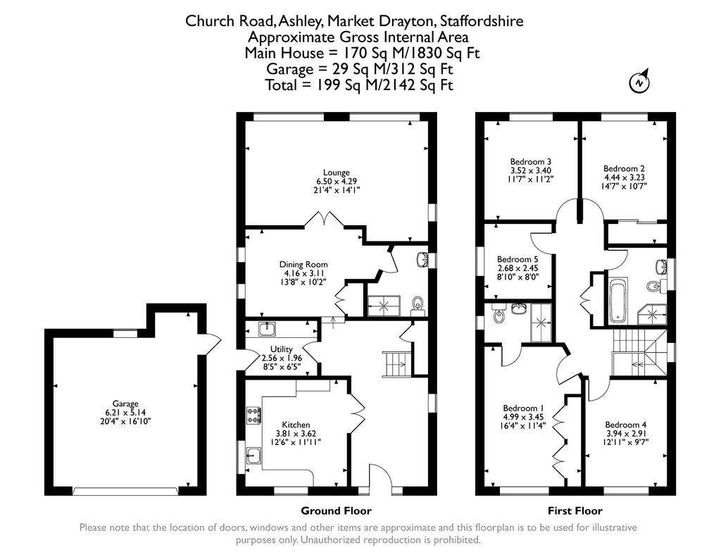 5 bedroom detached house for sale - floorplan