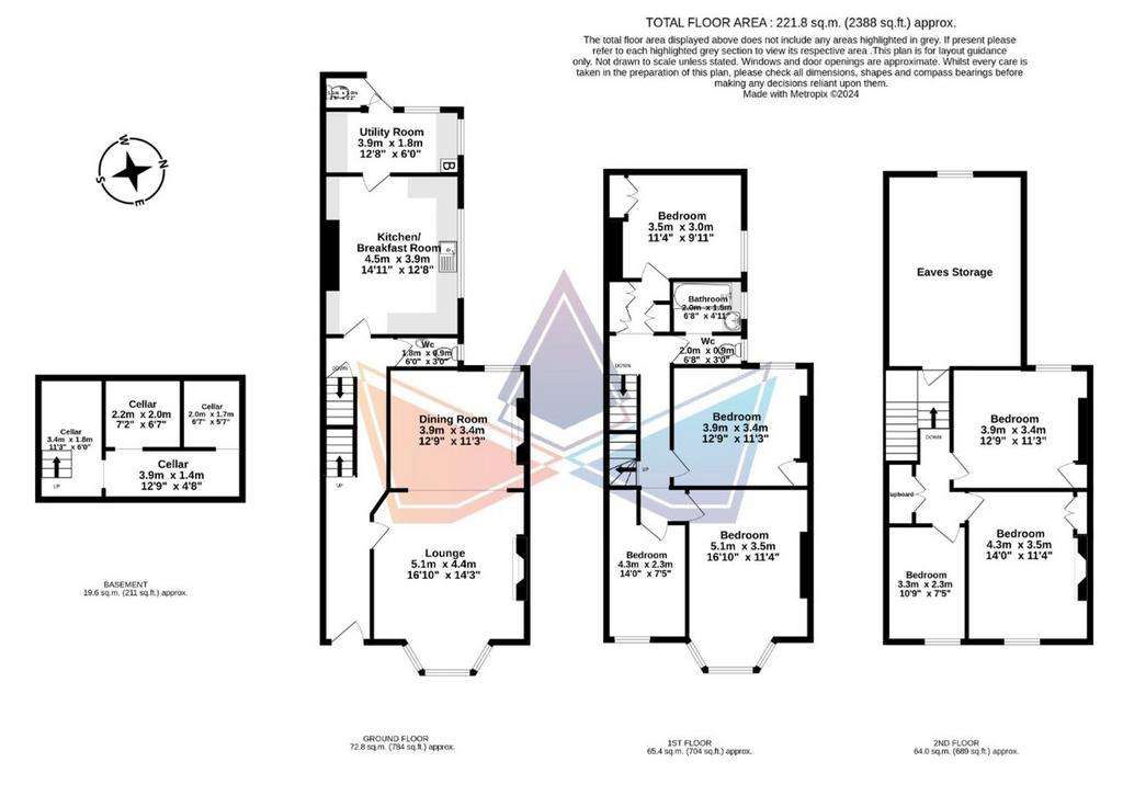 7 bedroom detached house for sale - floorplan