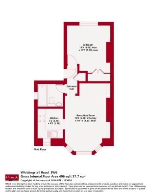 1 bedroom flat to rent - floorplan