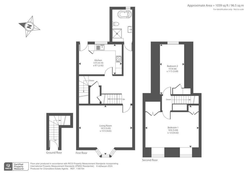 2 bedroom flat to rent - floorplan