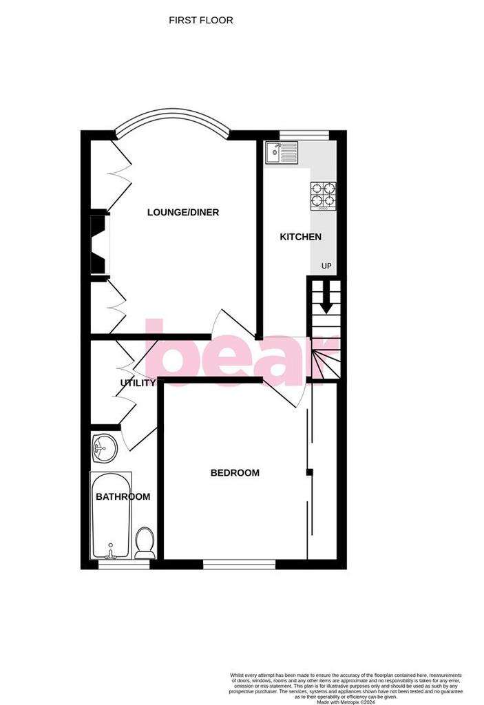 1 bedroom flat for sale - floorplan