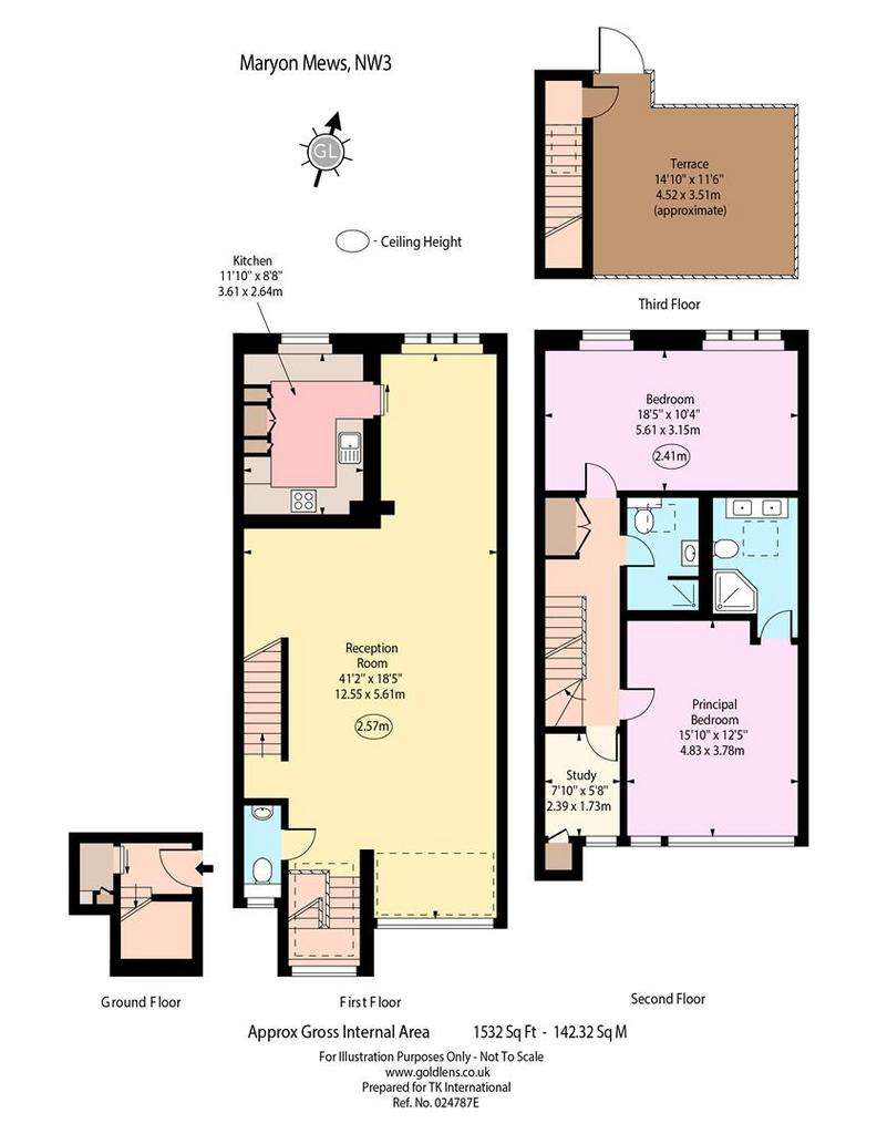 3 bedroom house to rent - floorplan