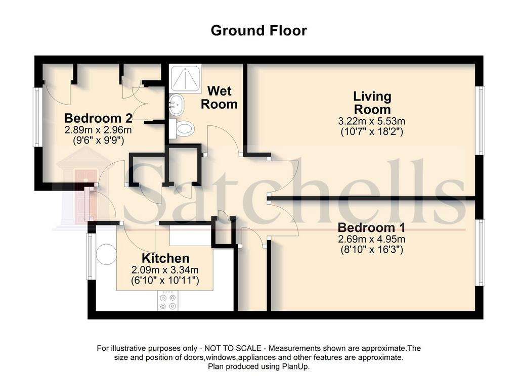 2 bedroom flat for sale - floorplan