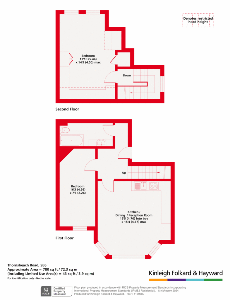 2 bedroom flat for sale - floorplan