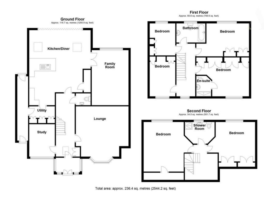 6 bedroom detached house for sale - floorplan