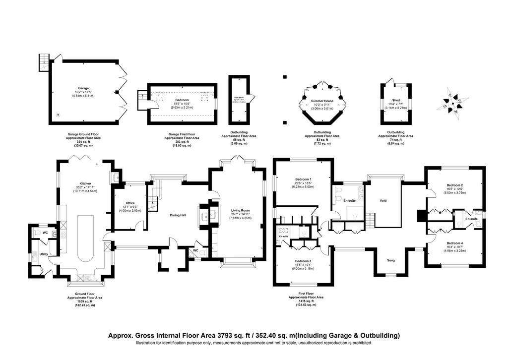 5 bedroom detached house for sale - floorplan