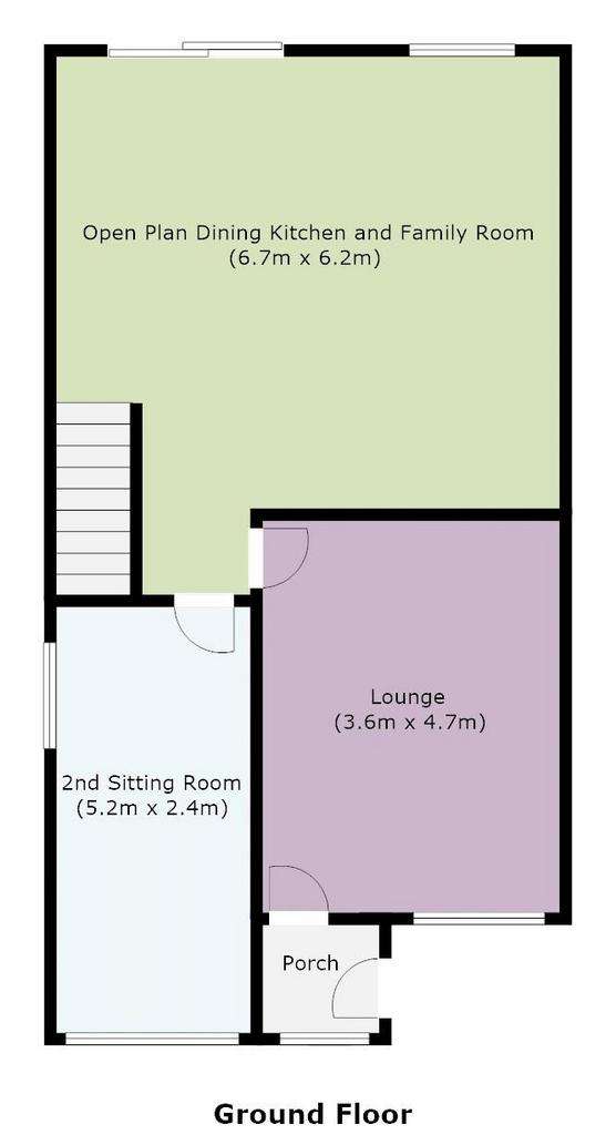 3 bedroom semi-detached house for sale - floorplan