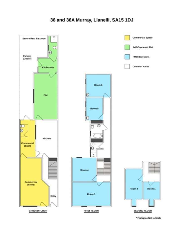 6 bedroom terraced house for sale - floorplan