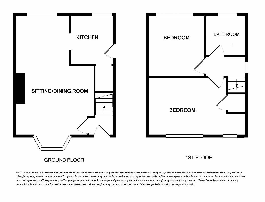 2 bedroom detached house for sale - floorplan