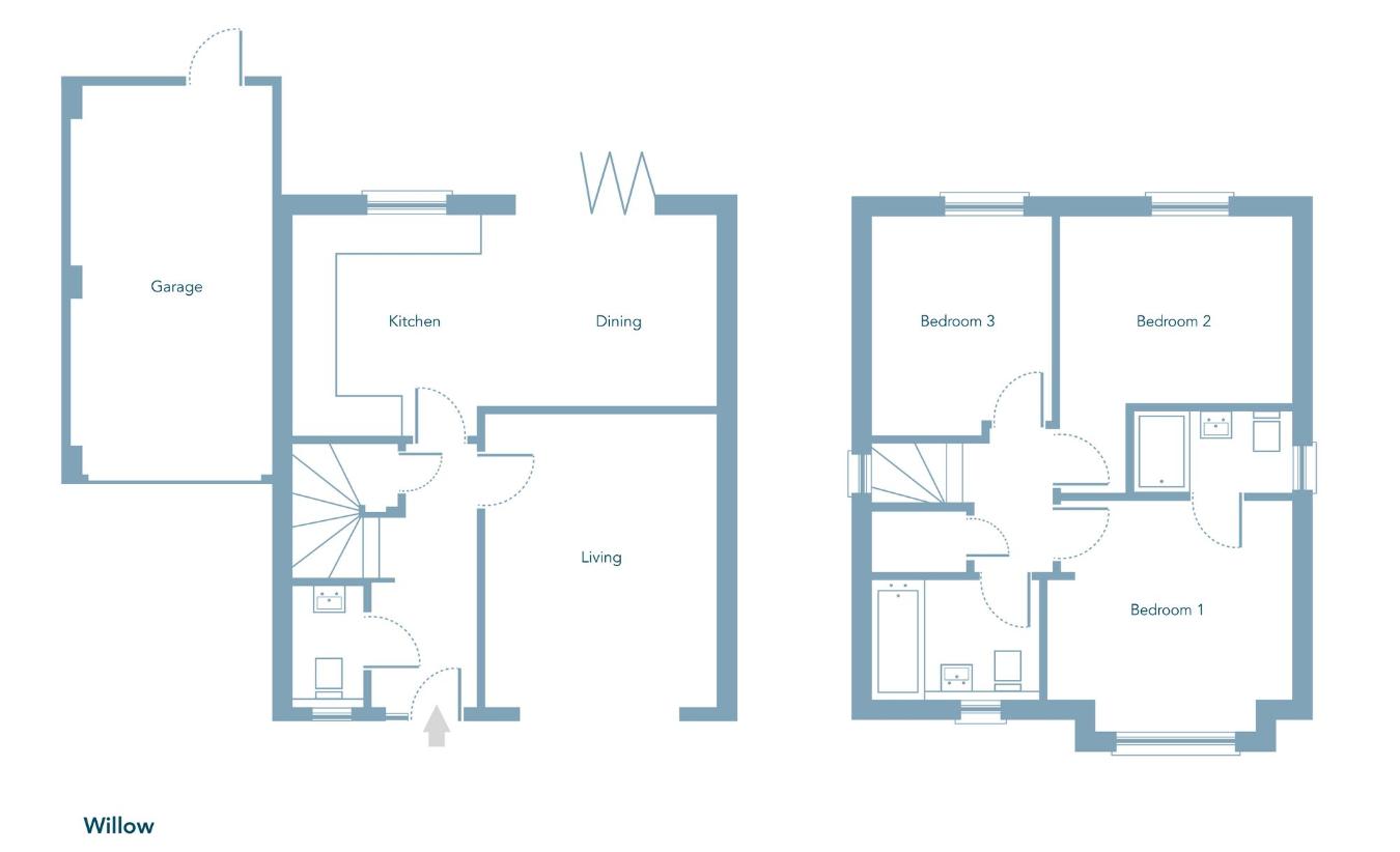 3 bedroom detached house for sale - floorplan