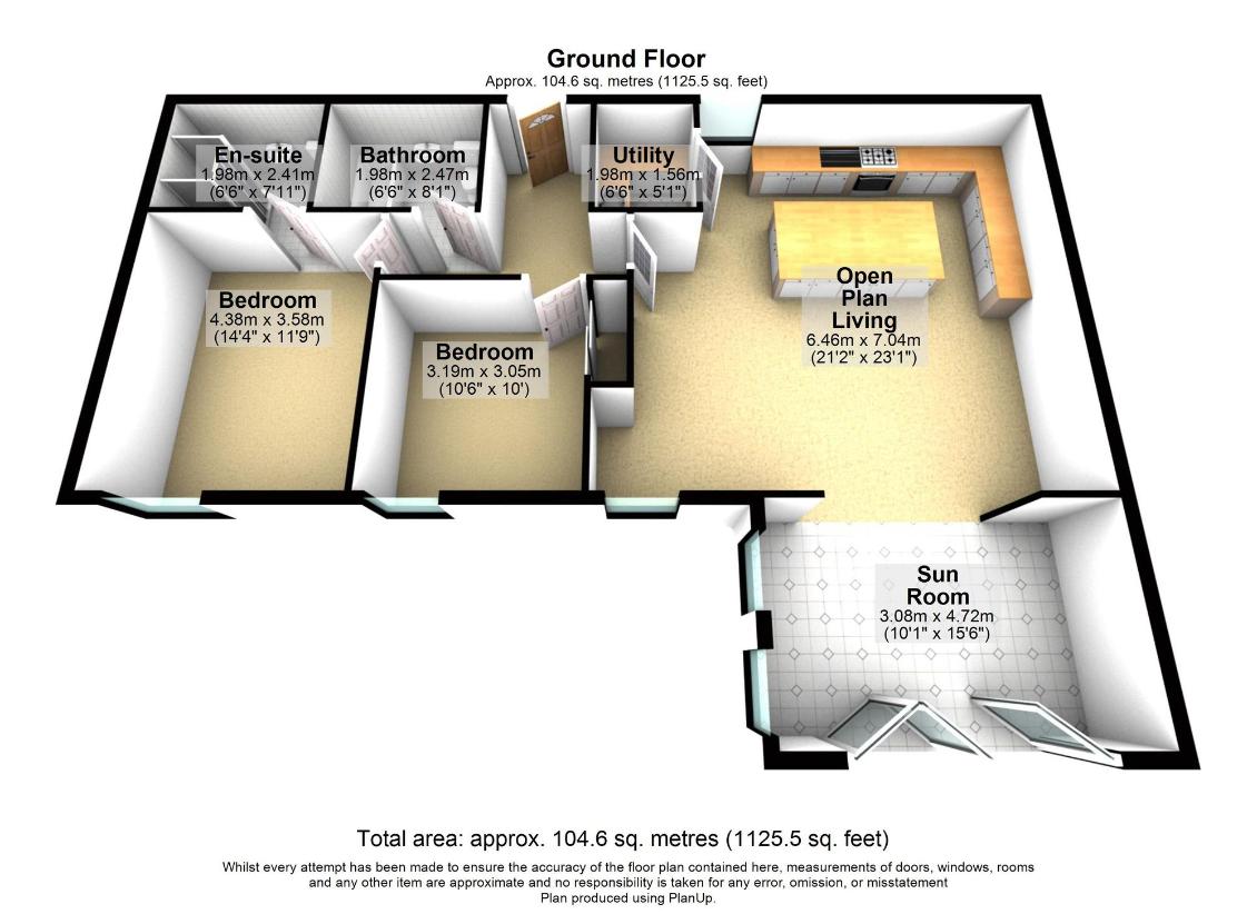 2 bedroom cottage for sale - floorplan