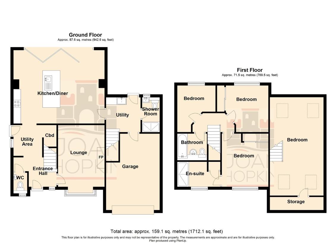 4 bedroom detached house for sale - floorplan