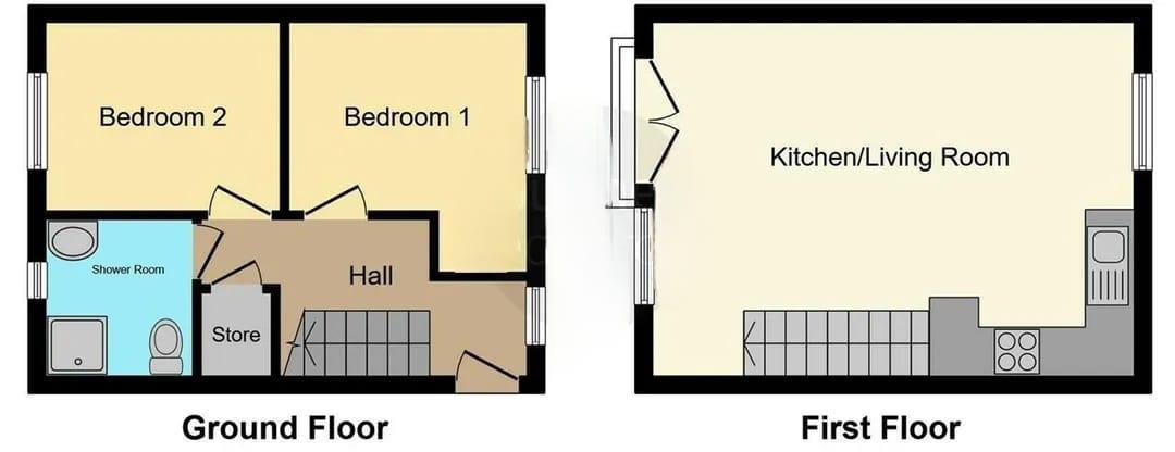 2 bedroom property for sale - floorplan