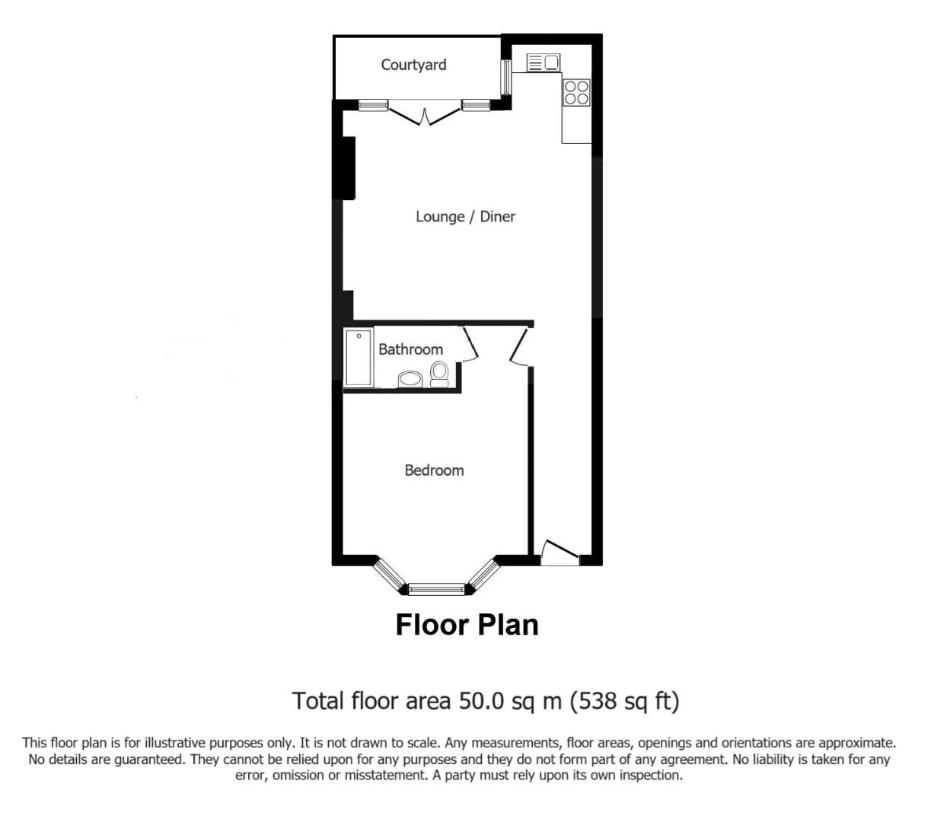 1 bedroom flat for sale - floorplan