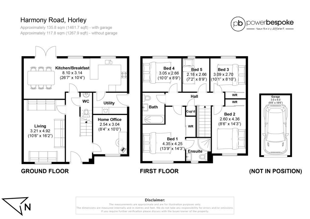 5 bedroom house for sale - floorplan