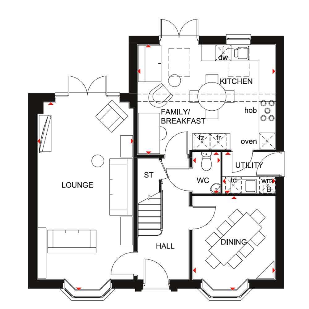 5 bedroom detached house for sale - floorplan