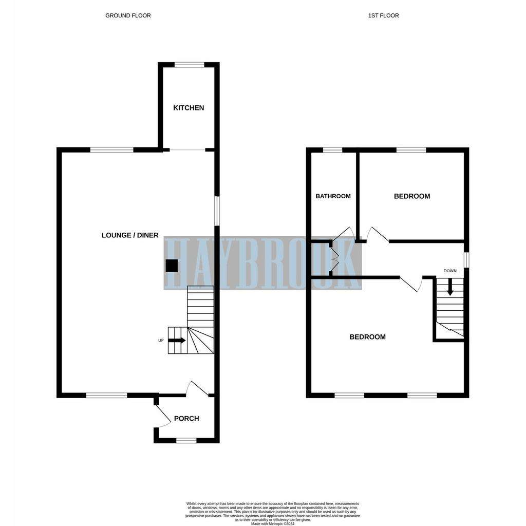 2 bedroom semi-detached house for sale - floorplan