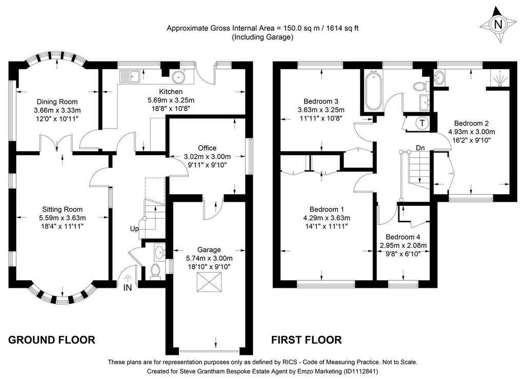 4 bedroom detached house for sale - floorplan