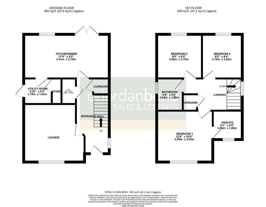 3 bedroom detached house for sale - floorplan