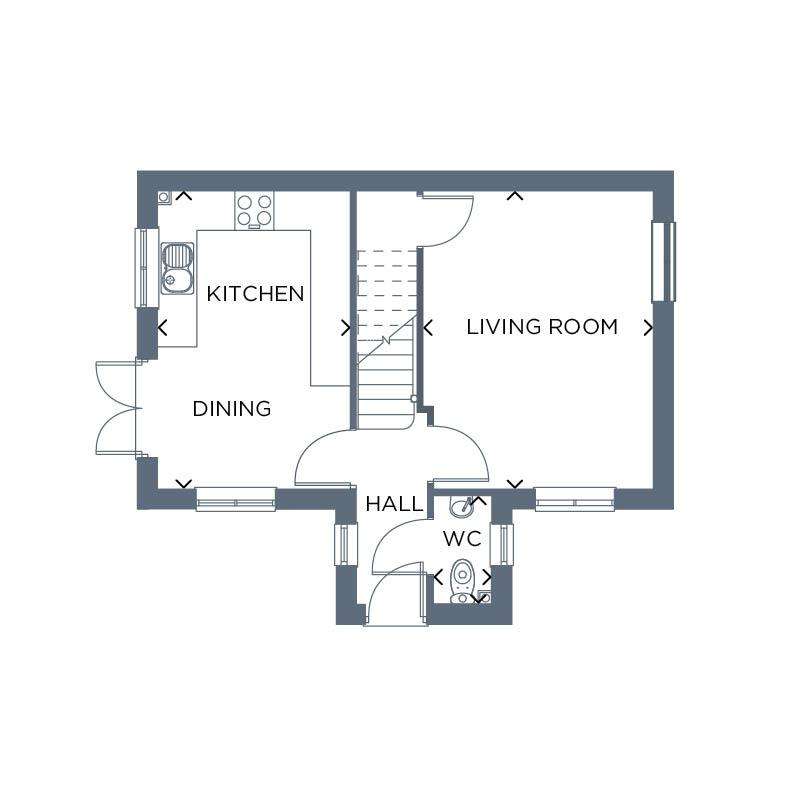 3 bedroom detached house for sale - floorplan