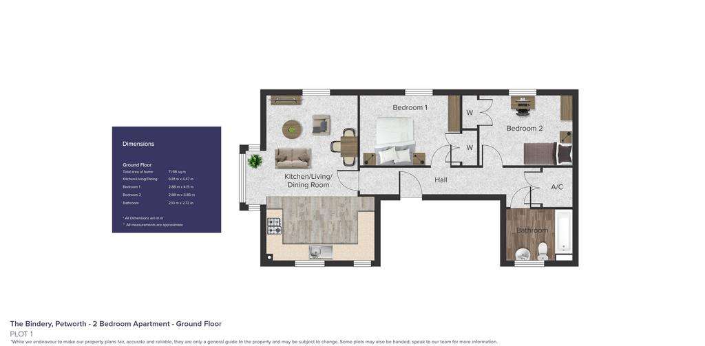 2 bedroom flat for sale - floorplan