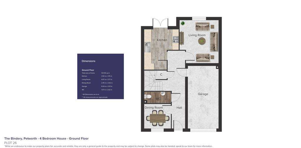 4 bedroom terraced house for sale - floorplan