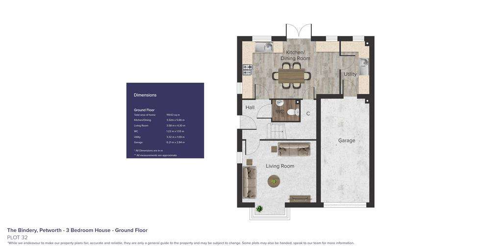 3 bedroom terraced house for sale - floorplan