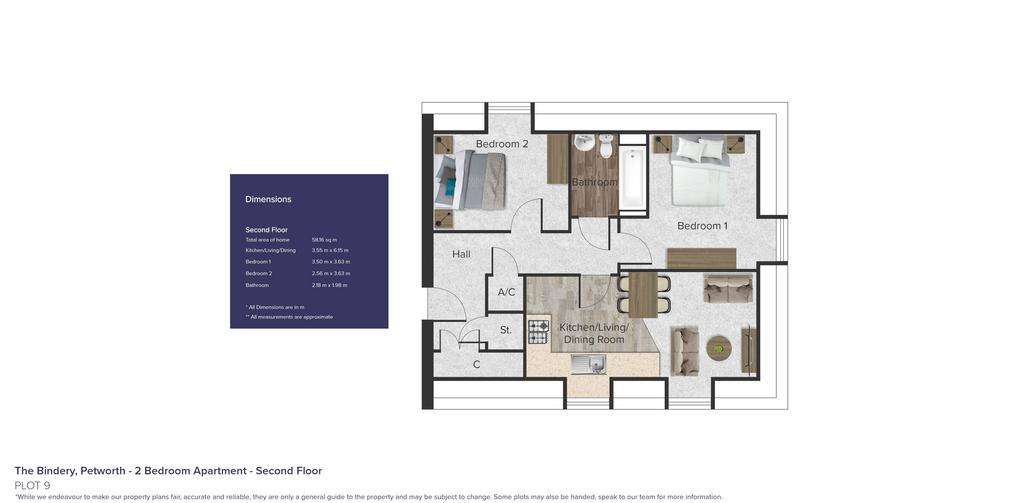 2 bedroom flat for sale - floorplan