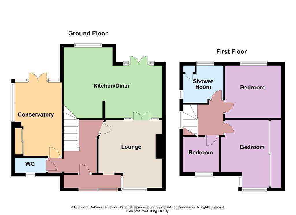 3 bedroom semi-detached house for sale - floorplan