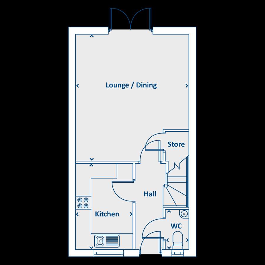 3 bedroom semi-detached house for sale - floorplan