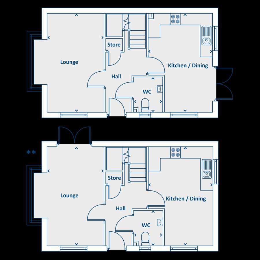 4 bedroom semi-detached house for sale - floorplan