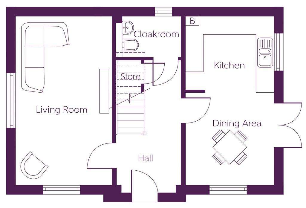 3 bedroom detached house for sale - floorplan