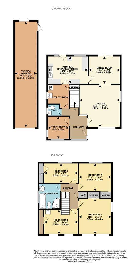 4 bedroom detached house for sale - floorplan