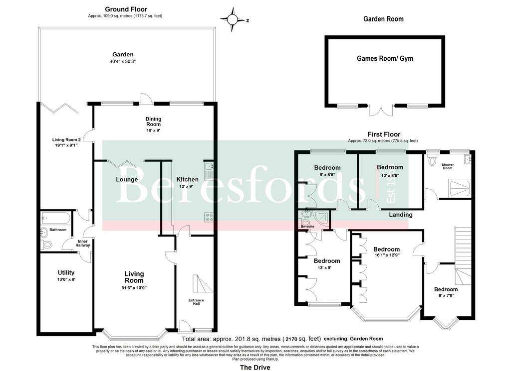 5 bedroom semi-detached house for sale - floorplan