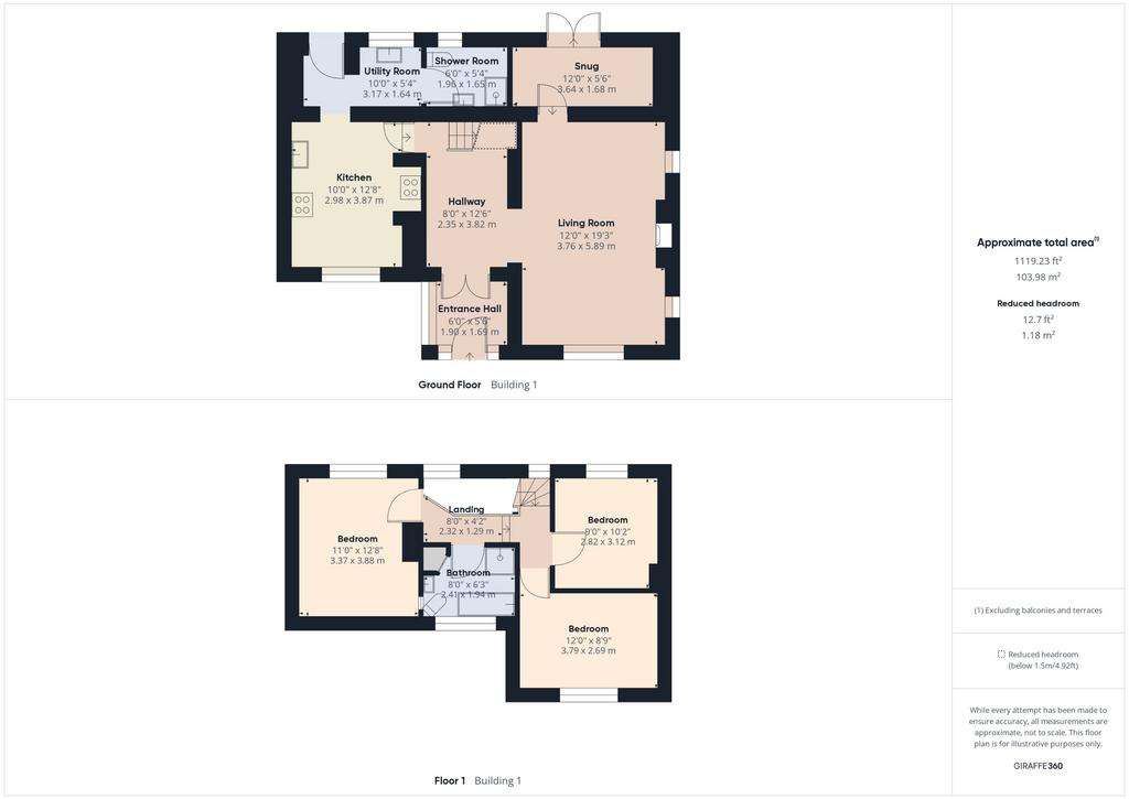 3 bedroom cottage for sale - floorplan