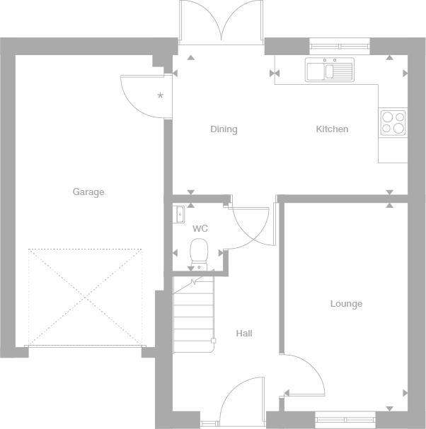 4 bedroom semi-detached house for sale - floorplan