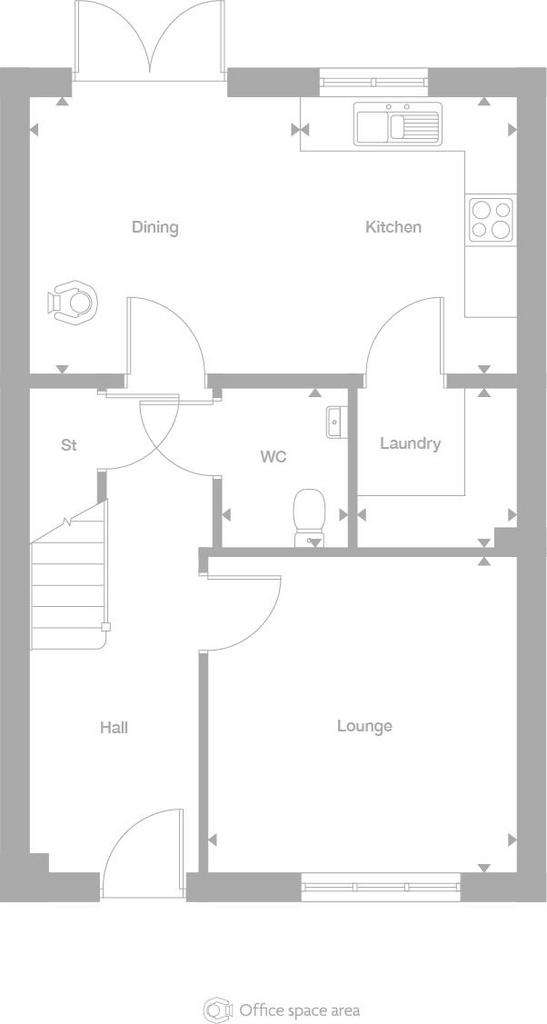 3 bedroom detached house for sale - floorplan