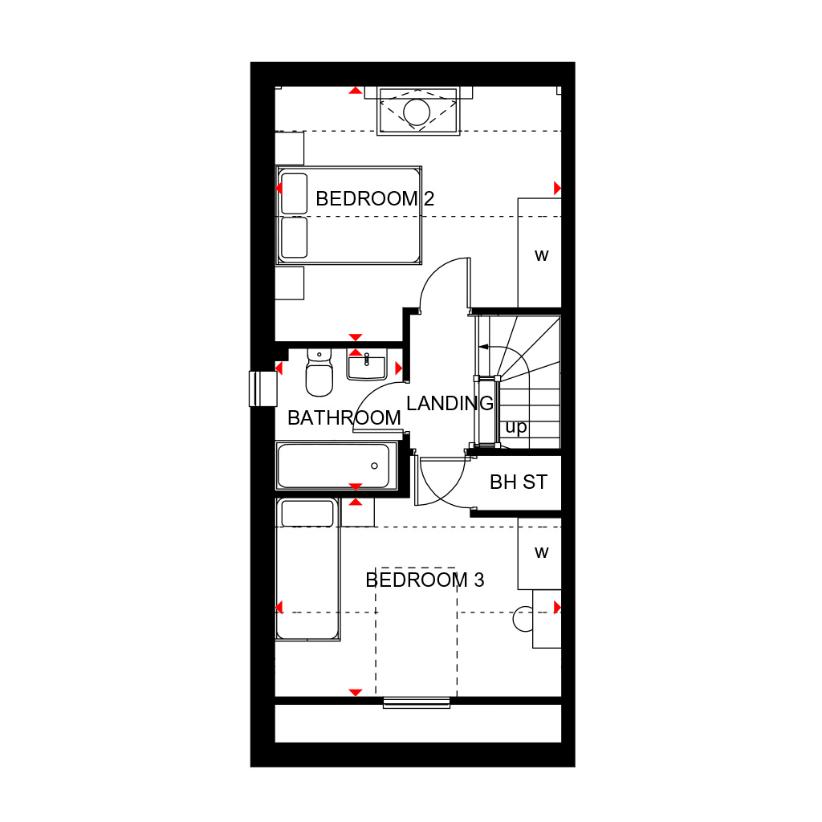 3 bedroom semi-detached house for sale - floorplan