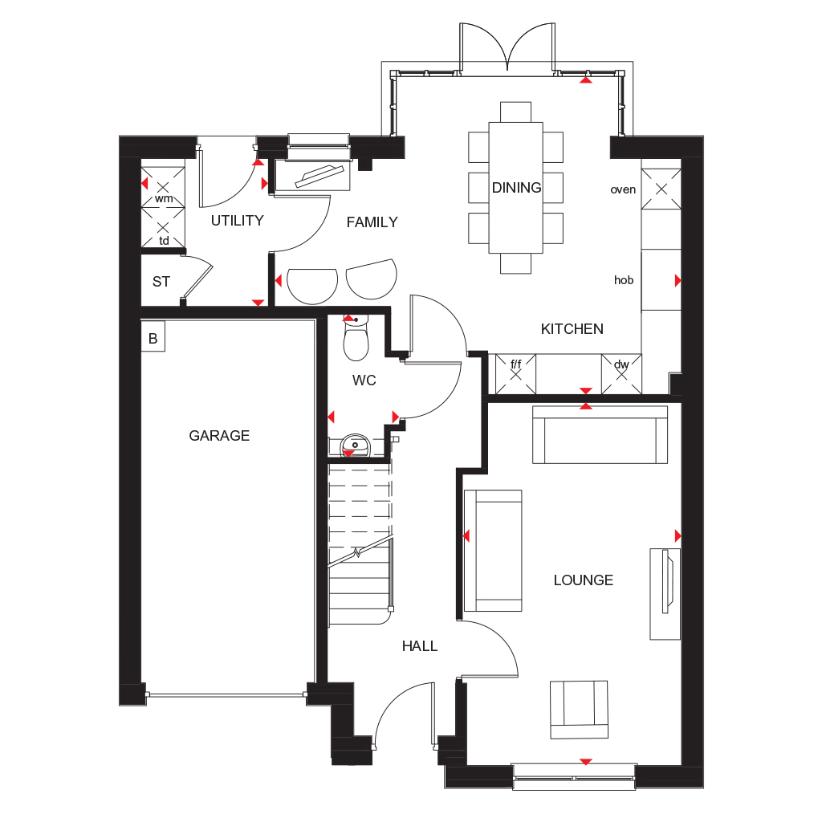 4 bedroom detached house for sale - floorplan