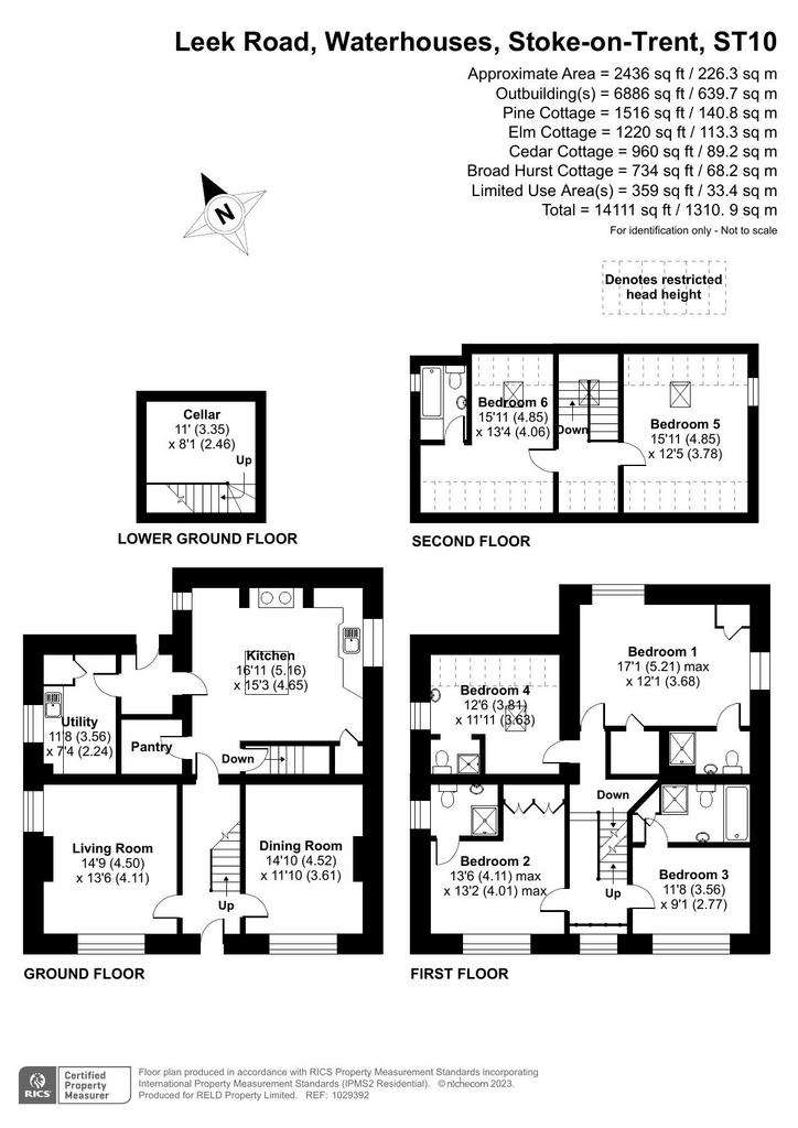 6 bedroom equestrian facility for sale - floorplan