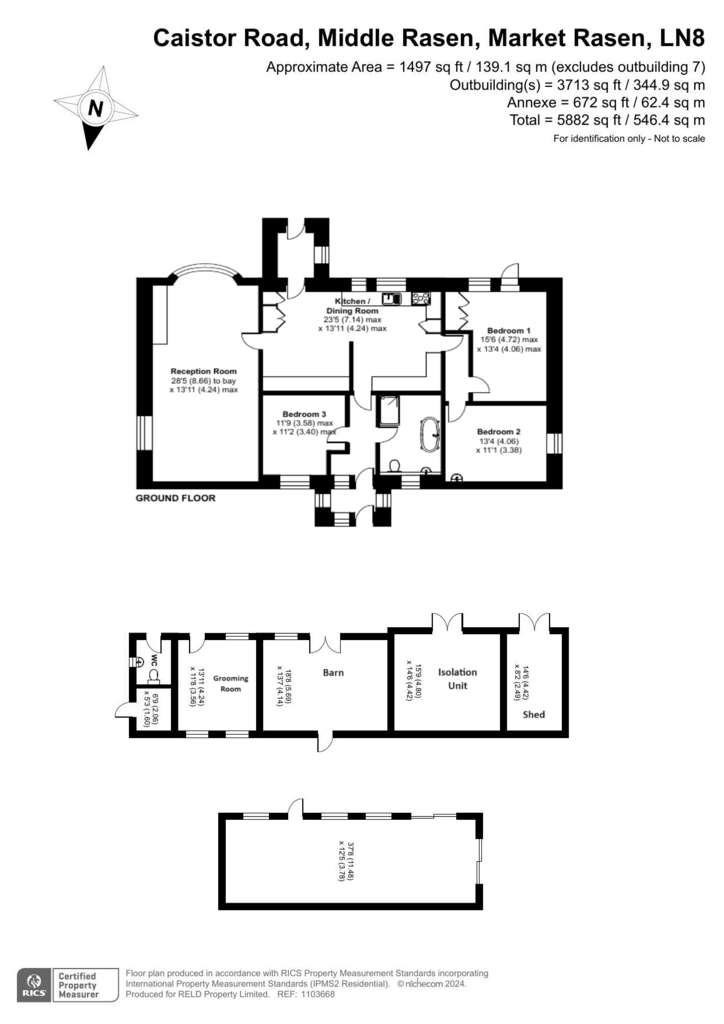 3 bedroom equestrian facility for sale - floorplan