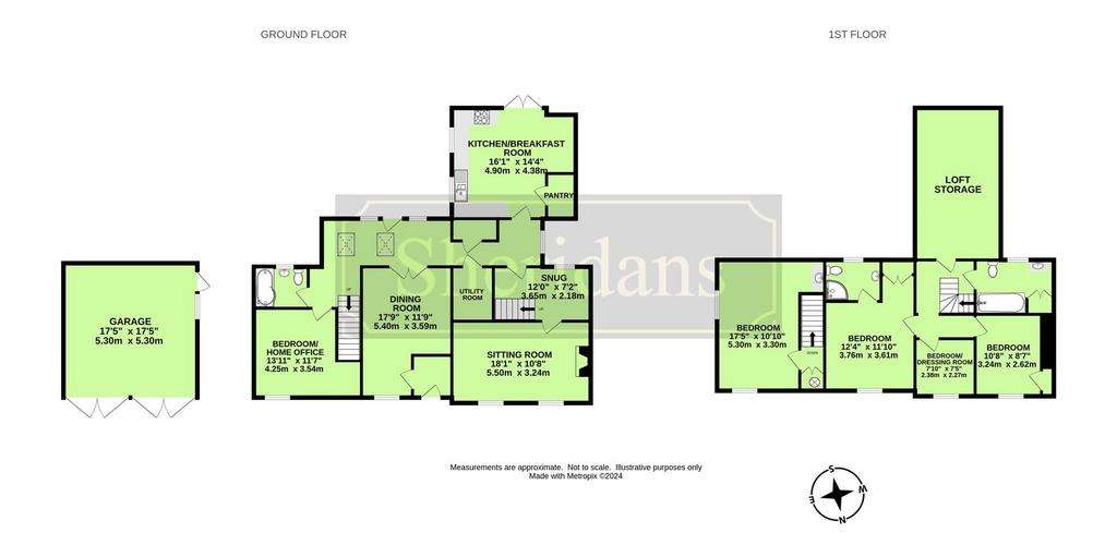 4 bedroom semi-detached house for sale - floorplan